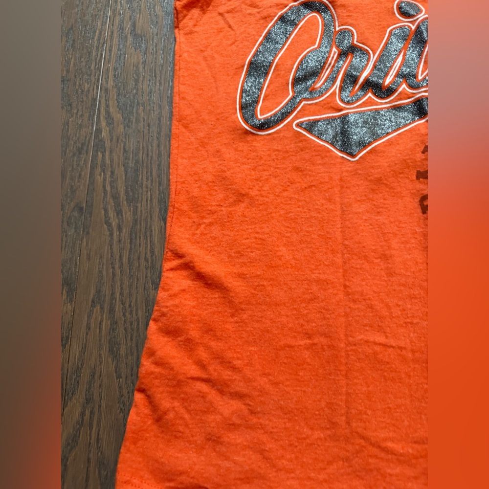 Baltimore Orioles Womens Tank Top Orange MLB Genuine Sz medium racer back - Picture 2 of 8